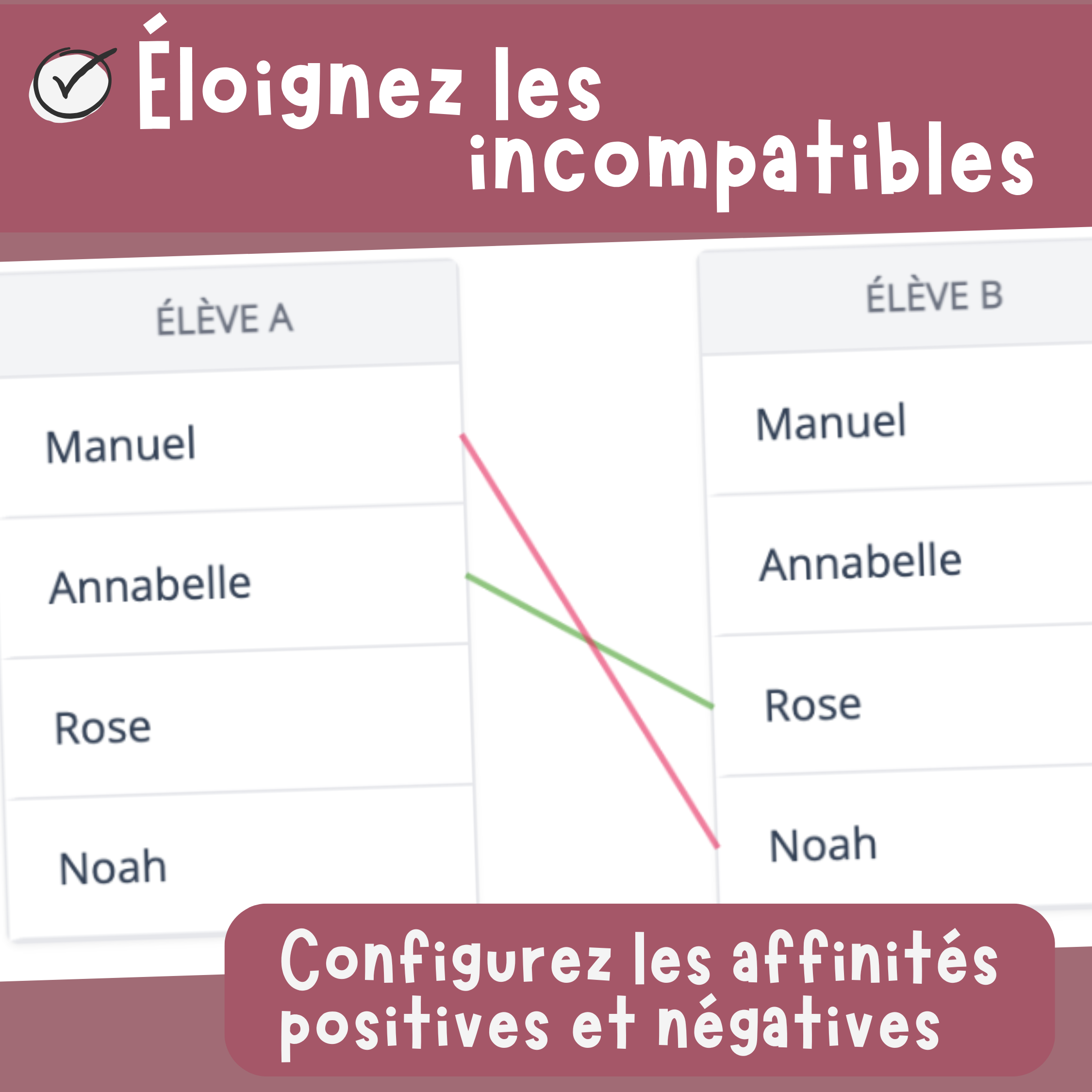 �loigner les incompatibles